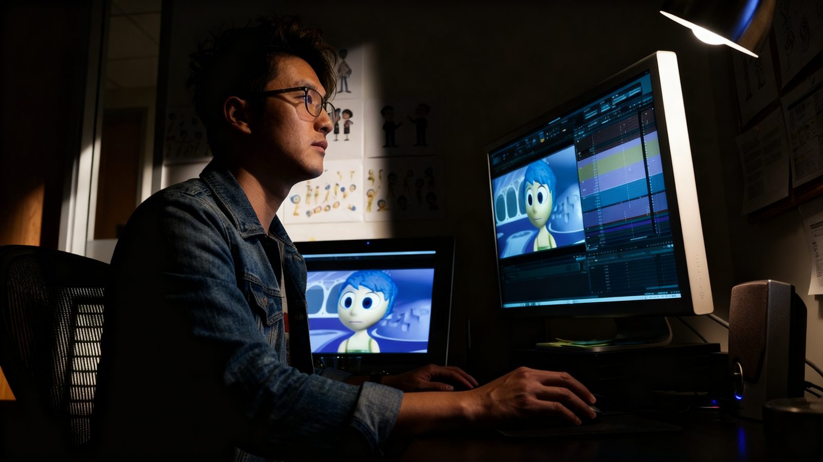 Production frame held in the board as the Rain street location