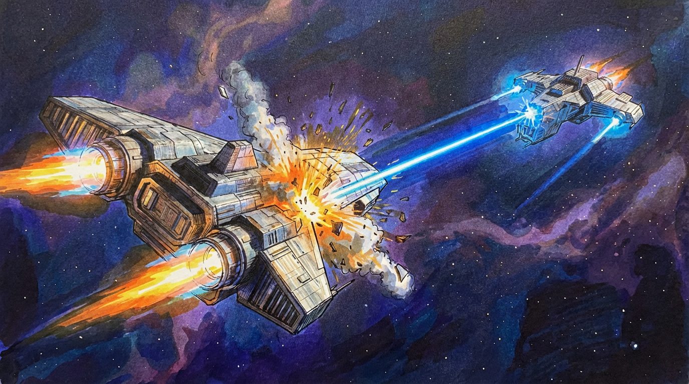 Card 01 on the Infinitum board, a production frame