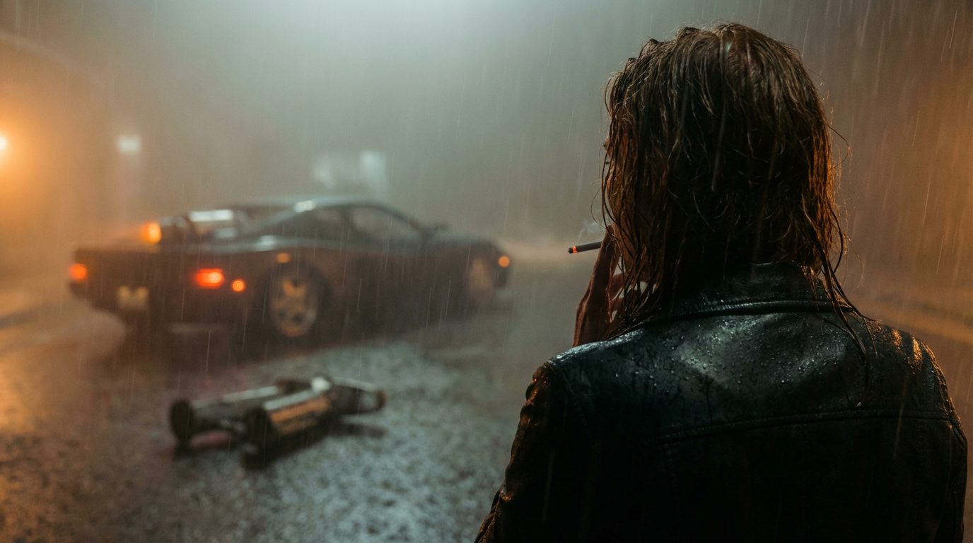 Noir rainfall — take 1