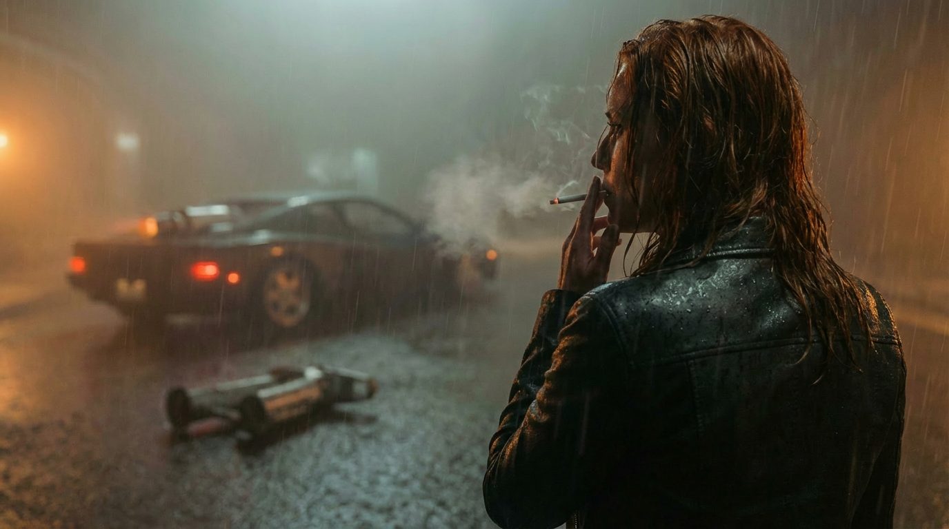 Noir rainfall — take 5