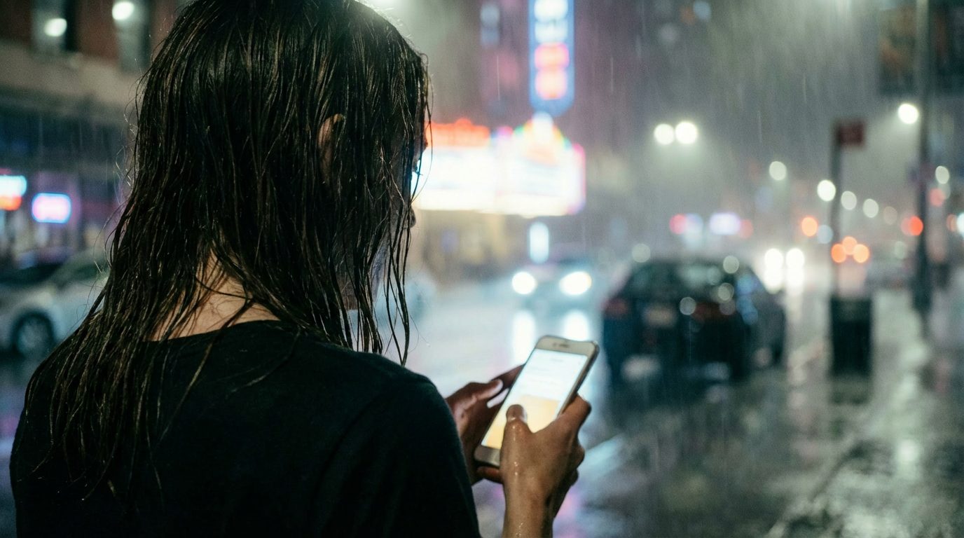 Noir rainfall — take 6